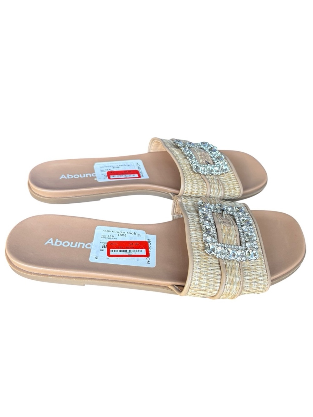 Abound NWT Slides With Rhinestones Embellishment Size: 9.5